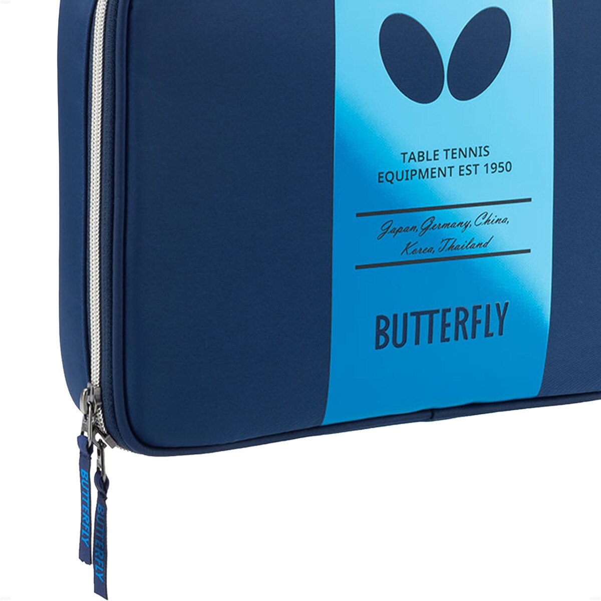 Butterfly Table Tennis BG Racket Case - Sky-Blue - Close-Up